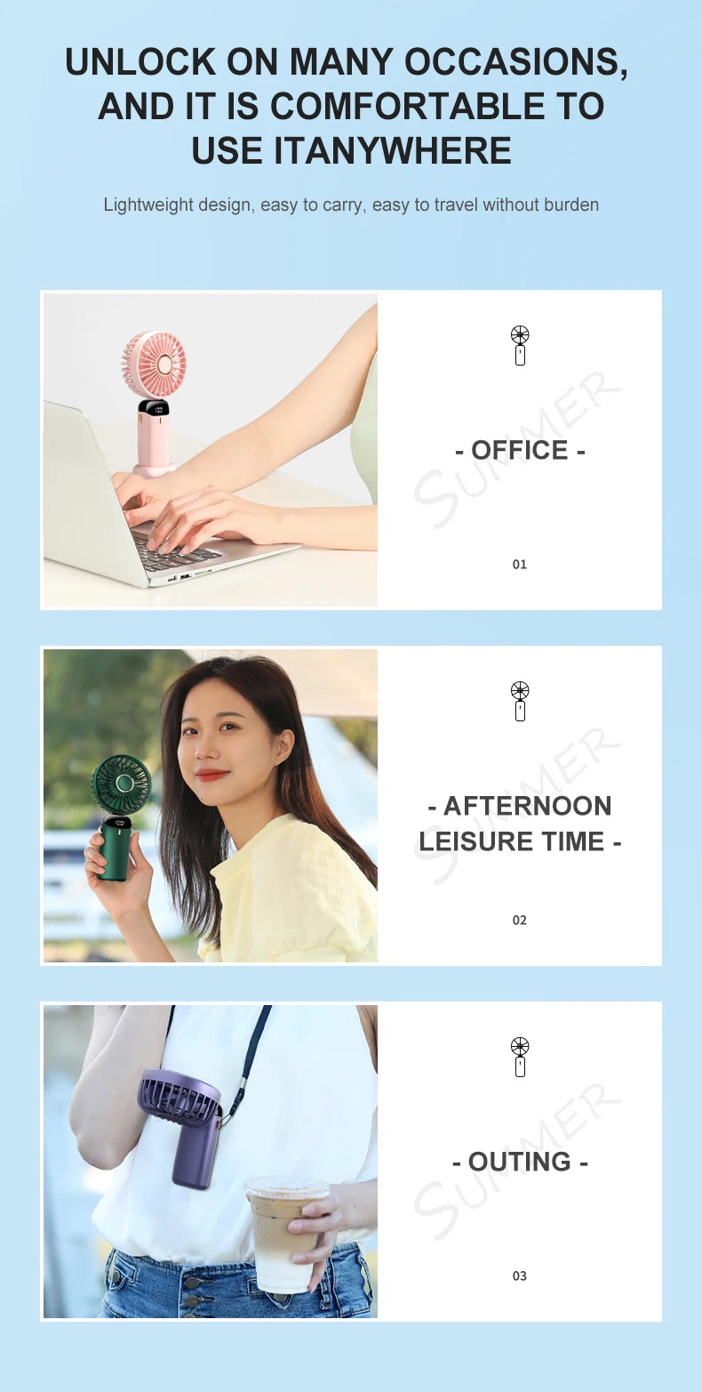 Mini Portable Handheld Fan
